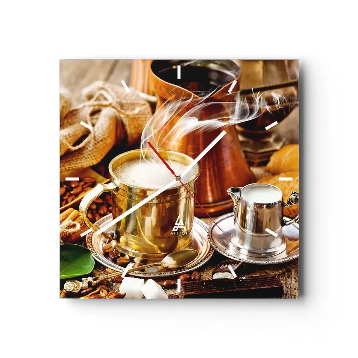 Nástenné hodiny - Pekný deň prajem! - 30x30 cm