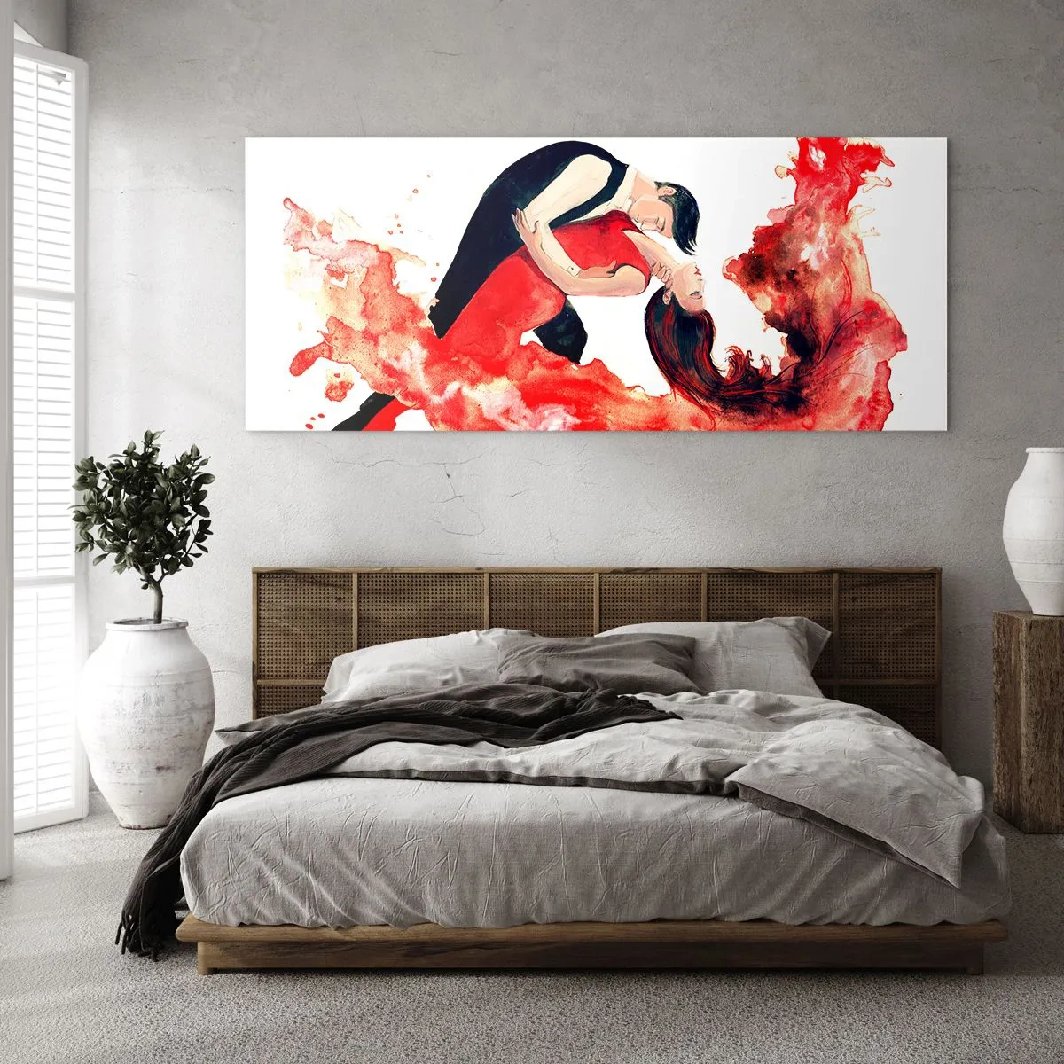Obraz na skle - Tango - zmyselná vlna - 100x40 cm