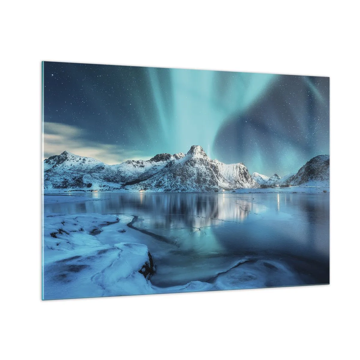 Obraz na skle - Noc plná svetla - 100x70 cm