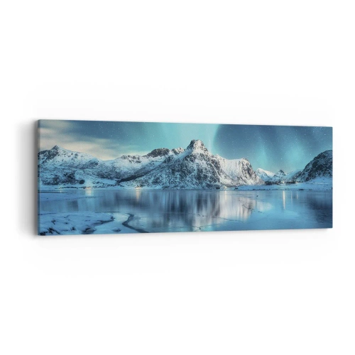 Obraz na plátne - Noc plná svetla - 90x30 cm