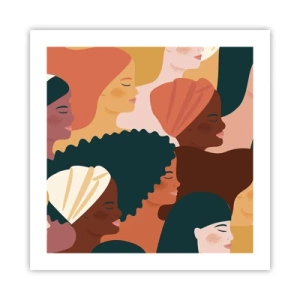 Plagát - Iba ženskosť - 50x50 cm