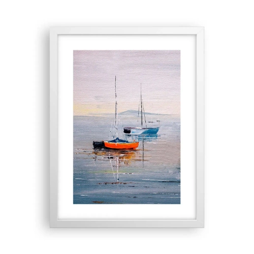 Plagát v bielom ráme - Zaslúžený odpočinok - 30x40 cm