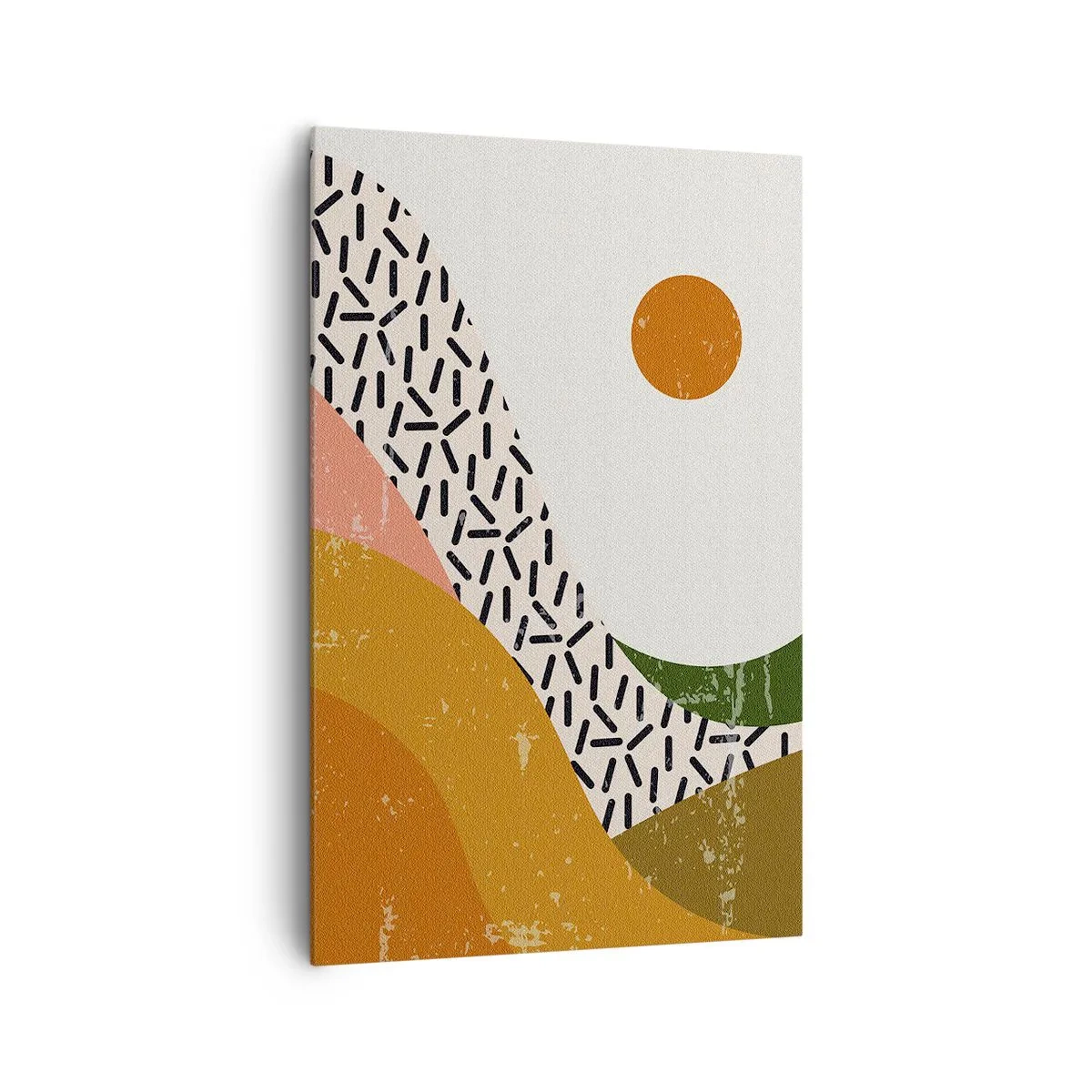 Obraz na plátne - Slnečná abstrakcia - 80x120 cm