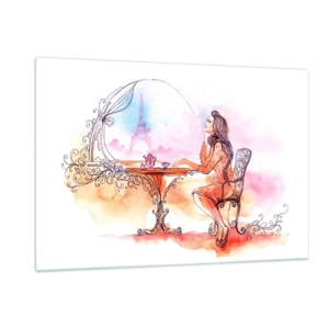 Obraz na skle - Parížska elegancia - 120x80 cm