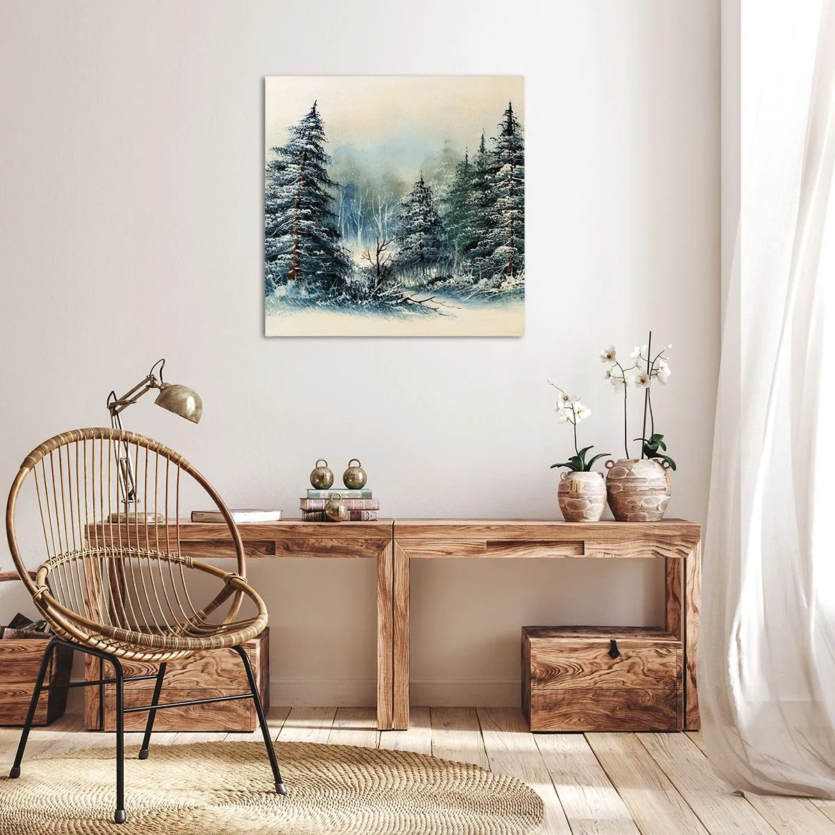 Obraz na plátne - Pripravenie na Vianoce - 50x50 cm