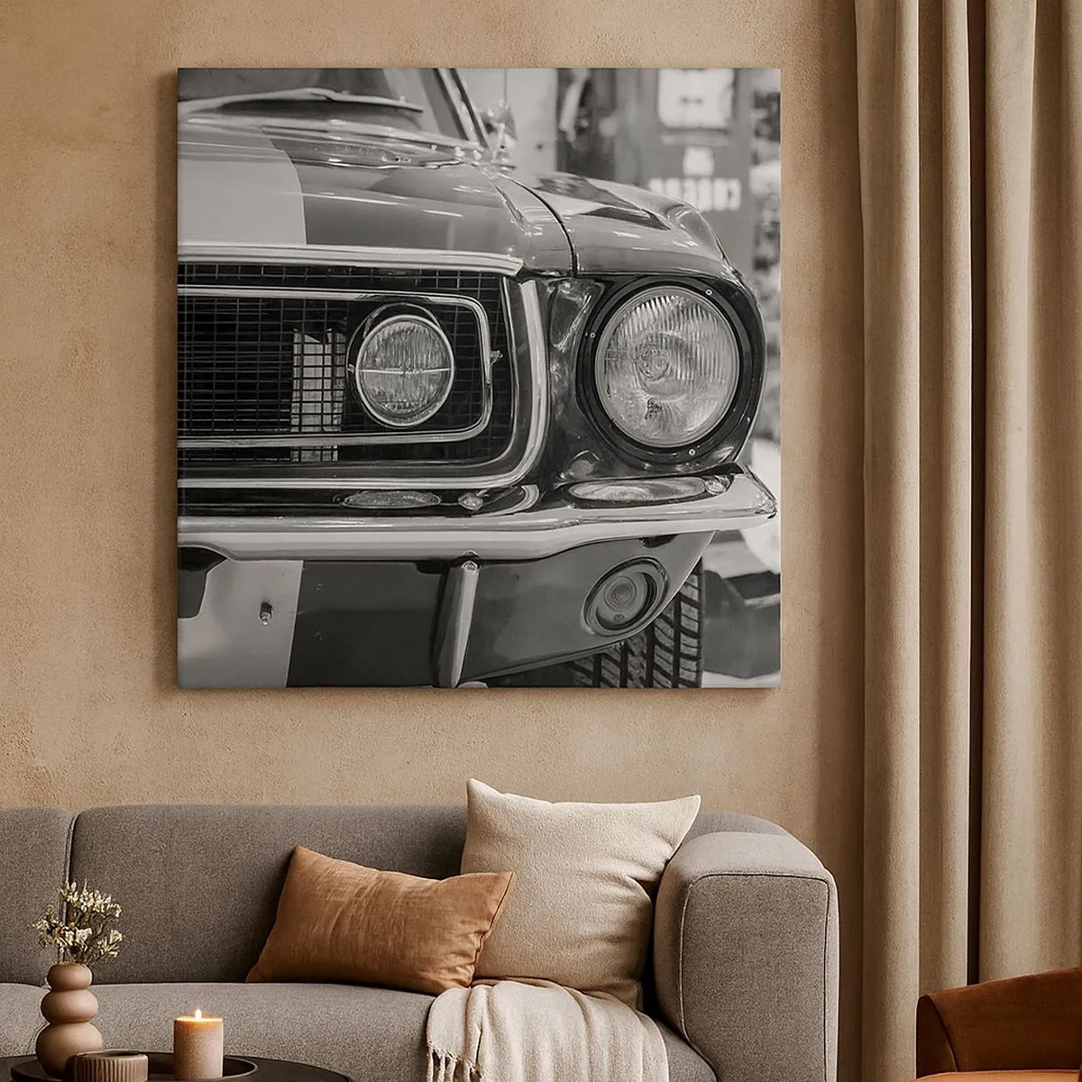 Obraz na plátne - Divoká jazda - 30x30 cm