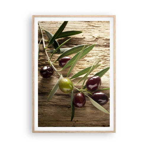 Plagát v ráme zo svetlého duba - Priamo od prírody - 70x100 cm