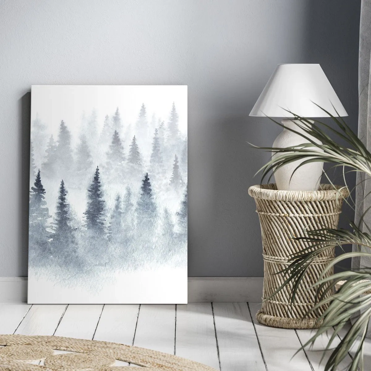 Obraz na plátne - Zahalené hmlou - 65x120 cm