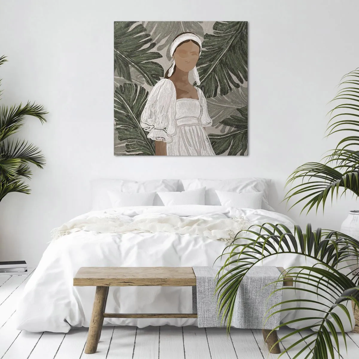 Obraz na plátne - Exotický portrét - 60x60 cm