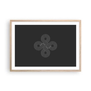 Plagát v ráme zo svetlého duba - V keltskom duchu - 70x50 cm