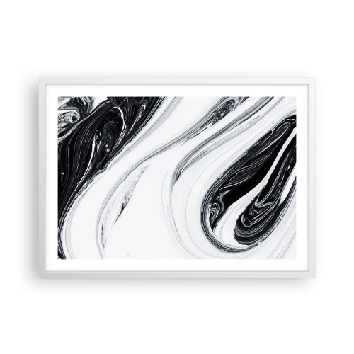 Plagát v bielom ráme - Spojenie protikladov - 70x50 cm