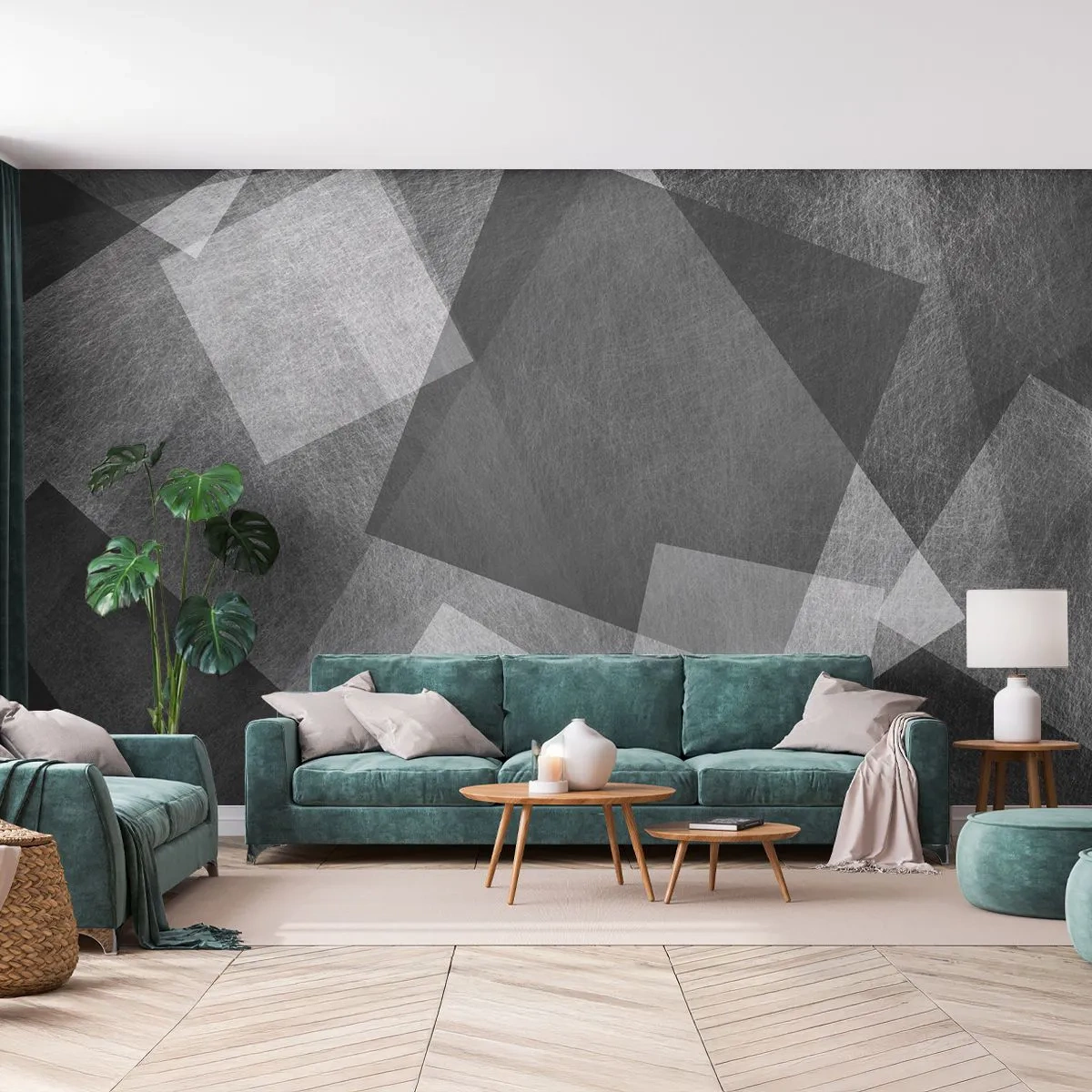 Fototapeta Premium Sand - Odveký symbol trvalosti a poriadku - Abstrakcia, Kus, Čierna a biela - 150x105 cm