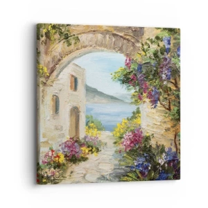 Obraz na plátne - Pôvab pobrežnej krajiny - 30x30 cm
