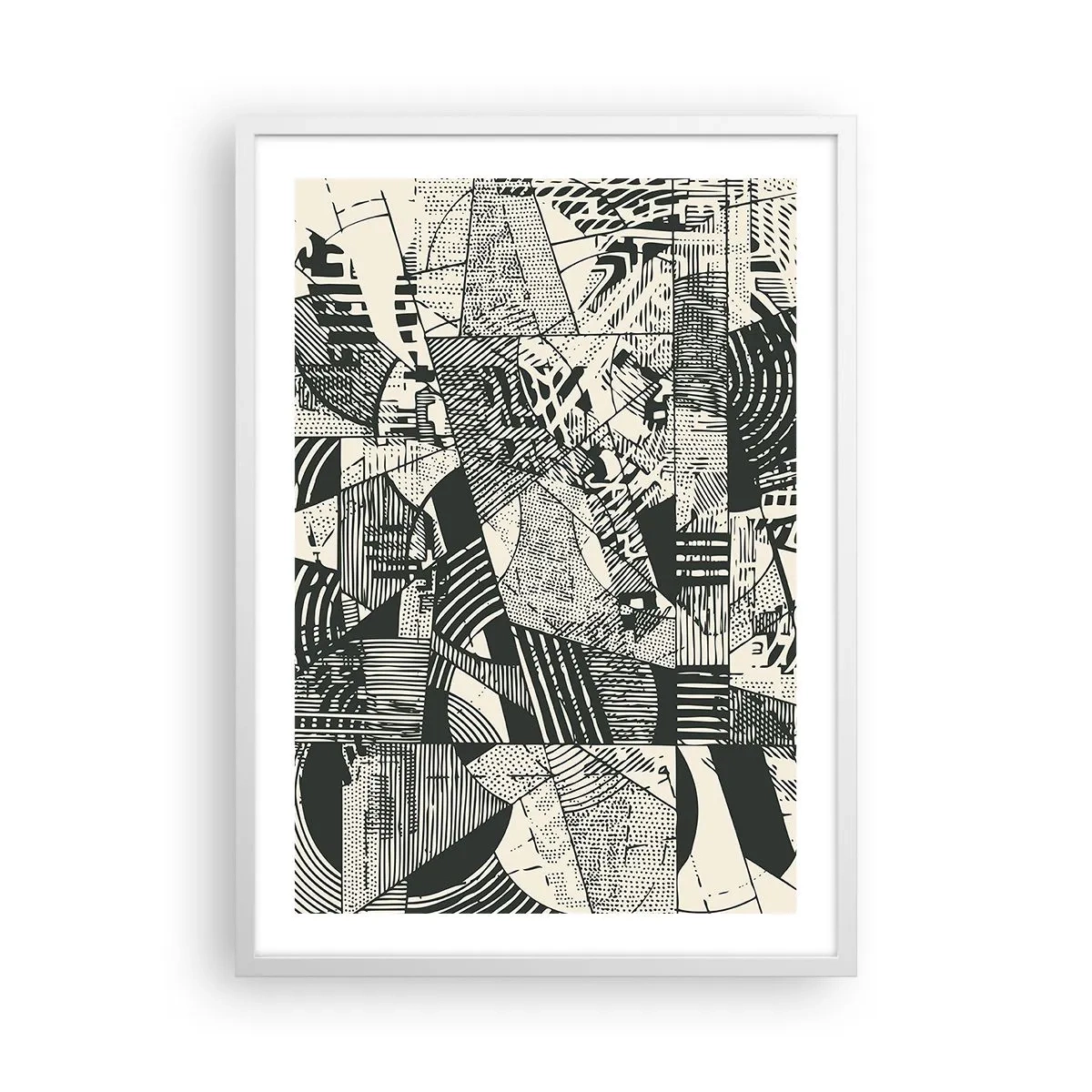 Plagát v bielom ráme - Dynamika súčasnosti - 50x70 cm