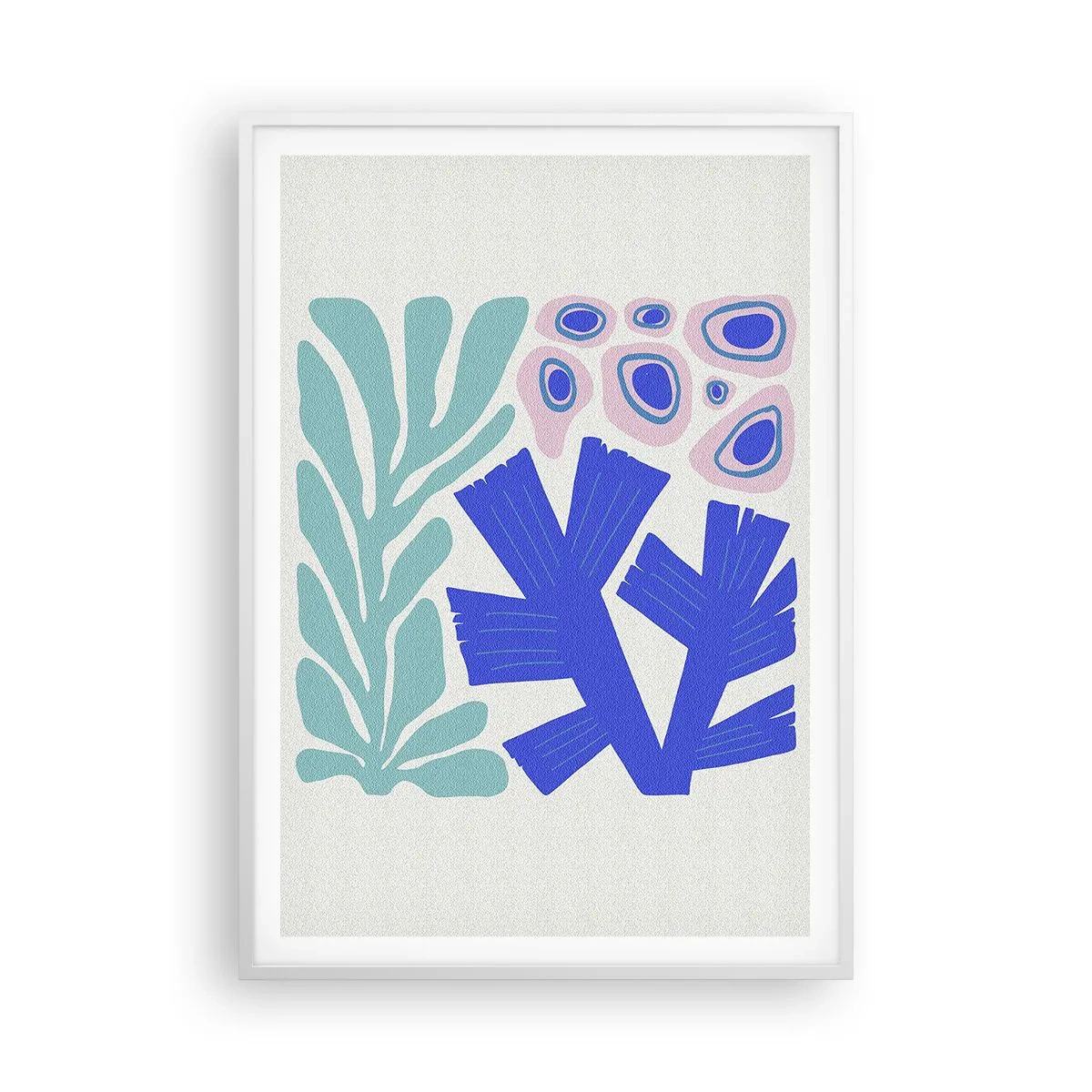 Plagát v bielom ráme - Podvodná záhrada - 70x100 cm