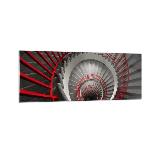 Obraz na skle - Architektonické hry - 140x50 cm