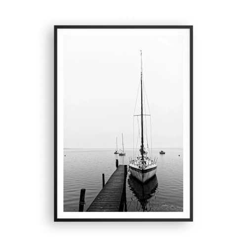 Plagát v čiernom ráme - Pripravený na cestu - 70x100 cm