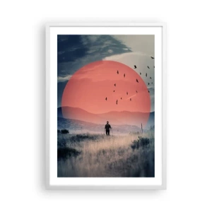 Plagát v bielom ráme - Vo svojom živle - 50x70 cm