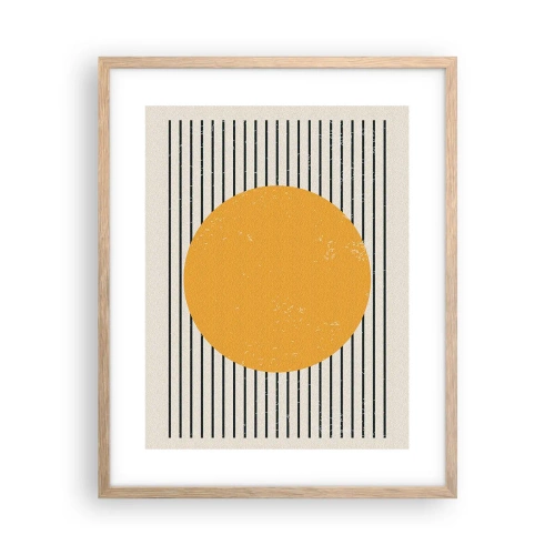 Plagát v ráme zo svetlého duba - Sila jednoduchosti - 40x50 cm