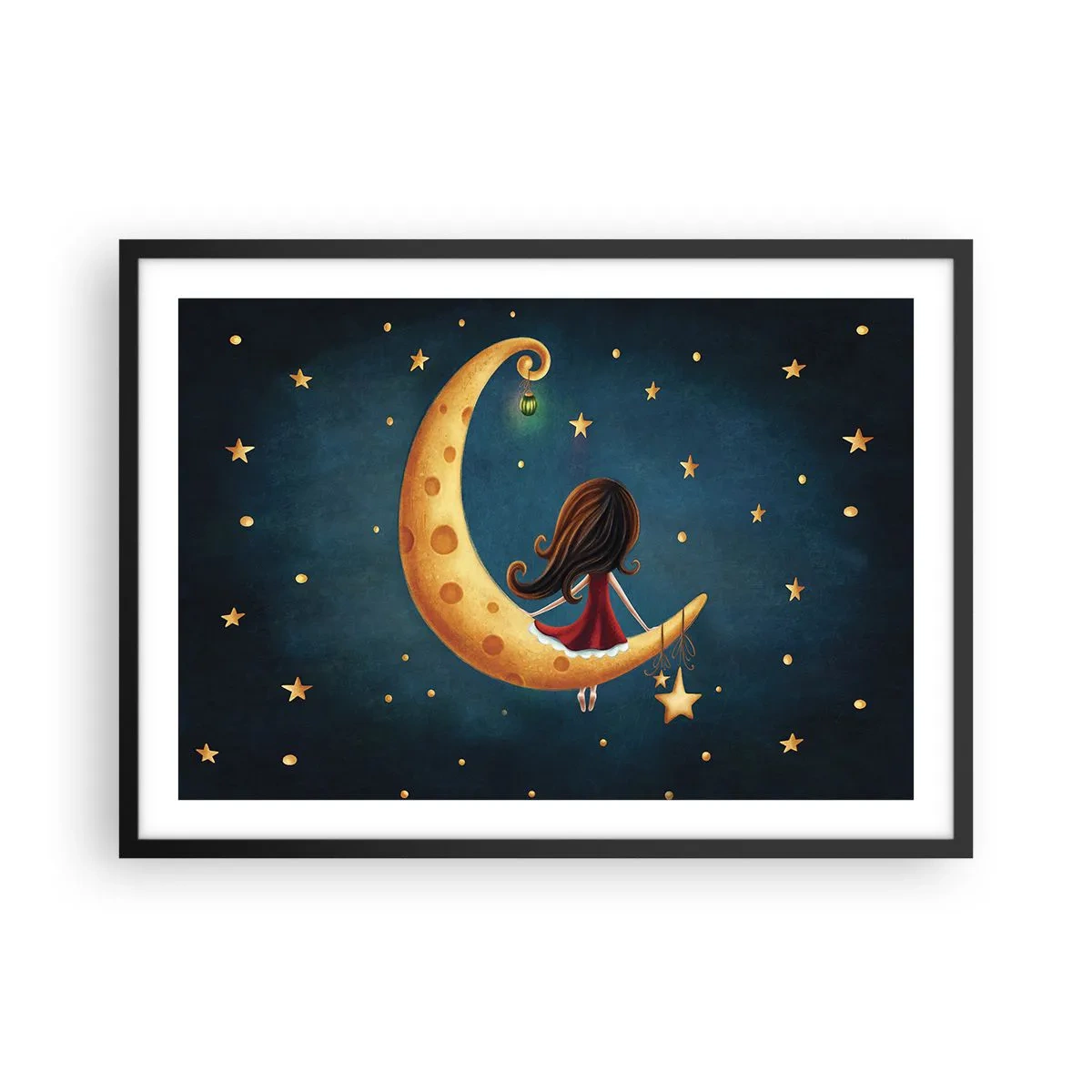 Plagát v čiernom ráme - Kedysi dávno… - 70x50 cm