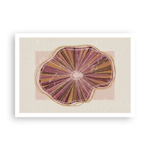 Plagát - Radiálna abstrakcia - 100x70 cm