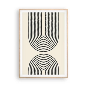 Plagát v ráme zo svetlého duba - Už čoskoro… - 70x100 cm