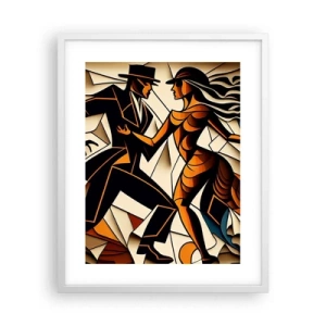 Plagát v bielom ráme - Tanec vrelosti a vášne - 40x50 cm