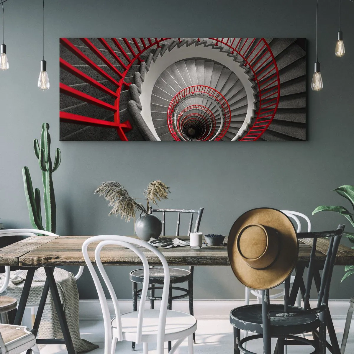 Obraz na plátne - Architektonické hry - 100x40 cm