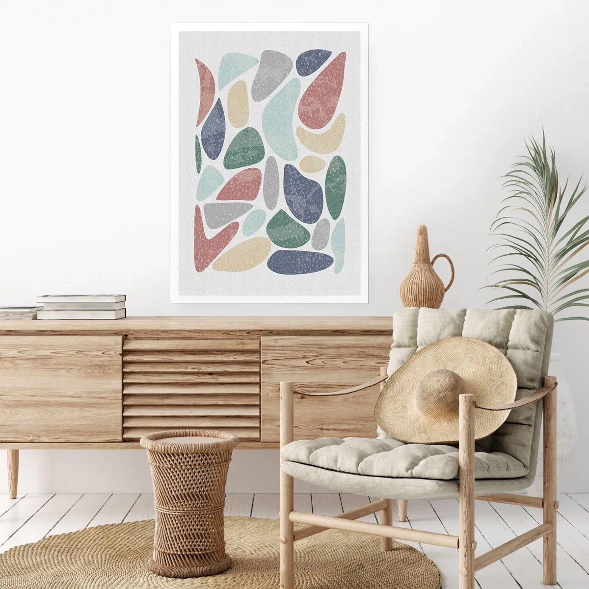 Plagát - Mozaika práškových farieb - 50x70 cm
