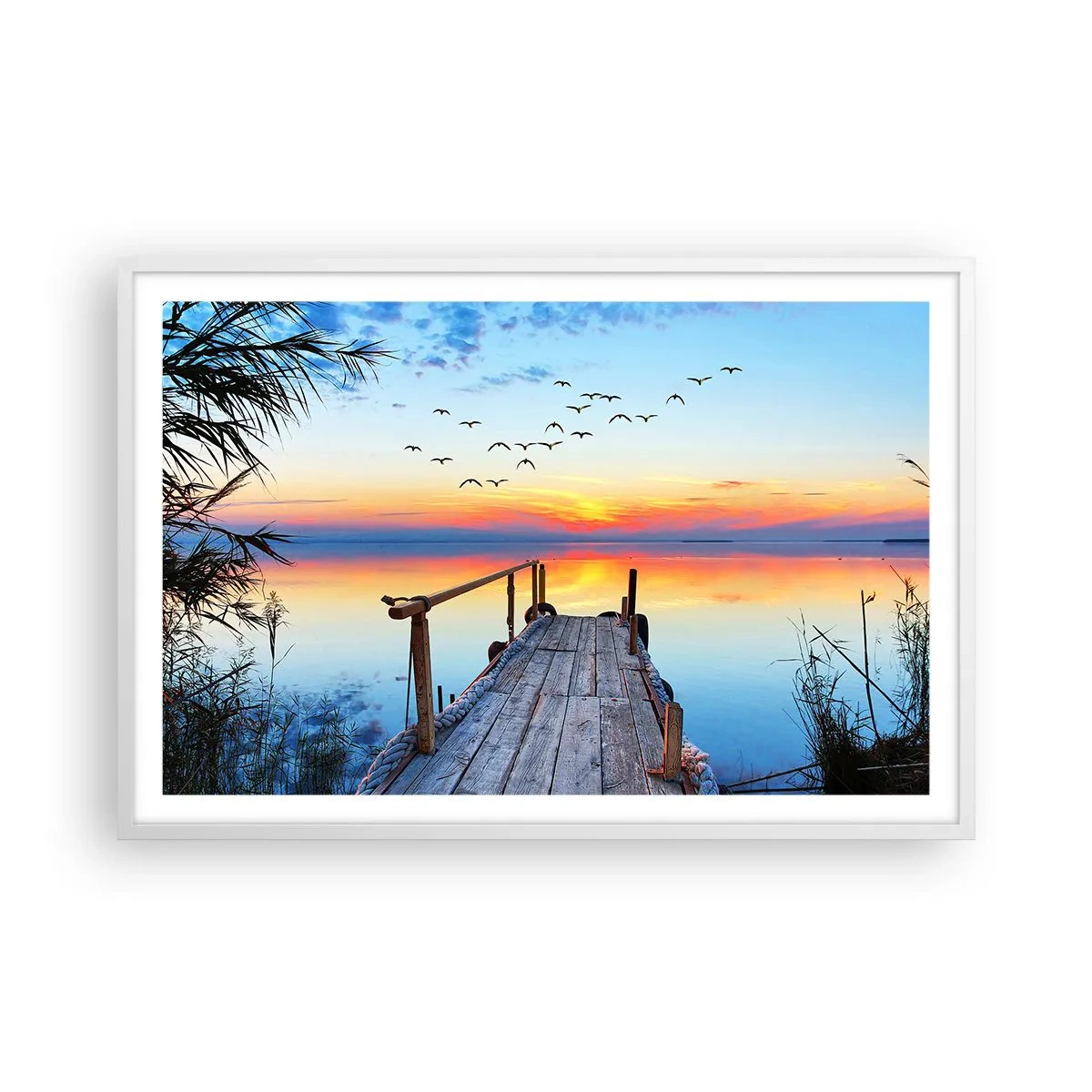 Plagát v bielom ráme - Je čas isť späť… - 91x61 cm