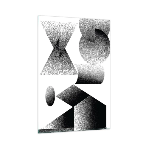 Obraz na skle - Uhly a ovály - 80x120 cm