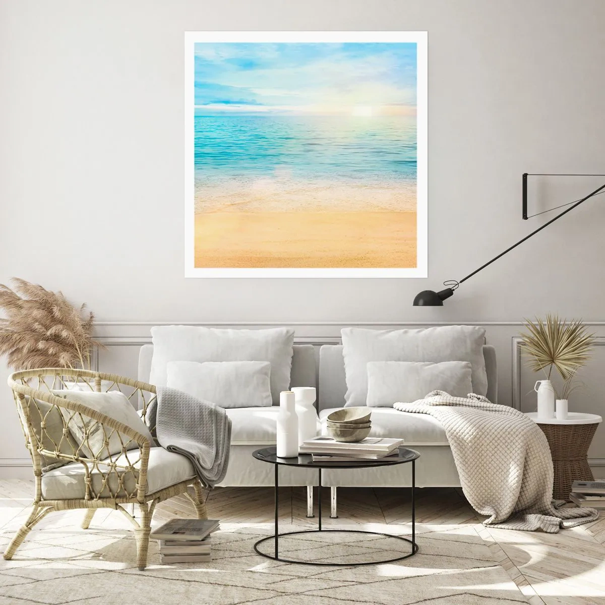 Plagát - Veľká modrá - 50x50 cm