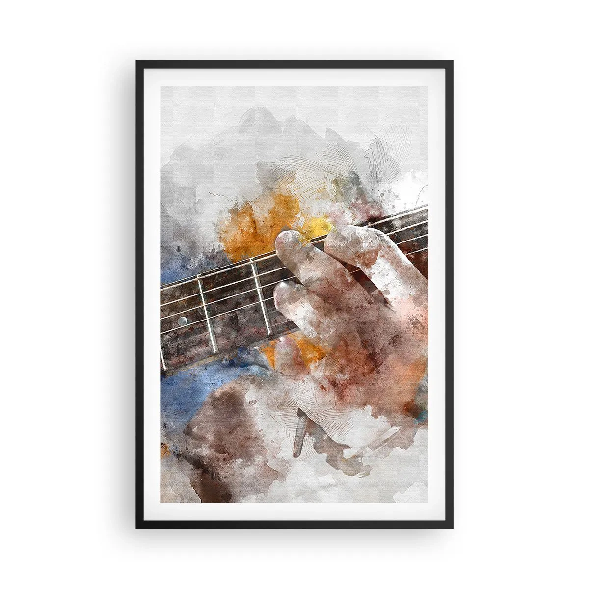 Plagát v čiernom ráme - Poézia medzi strunami - 61x91 cm