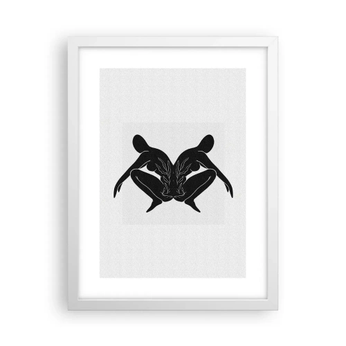 Plagát v bielom ráme - Spoločná duša - 30x40 cm