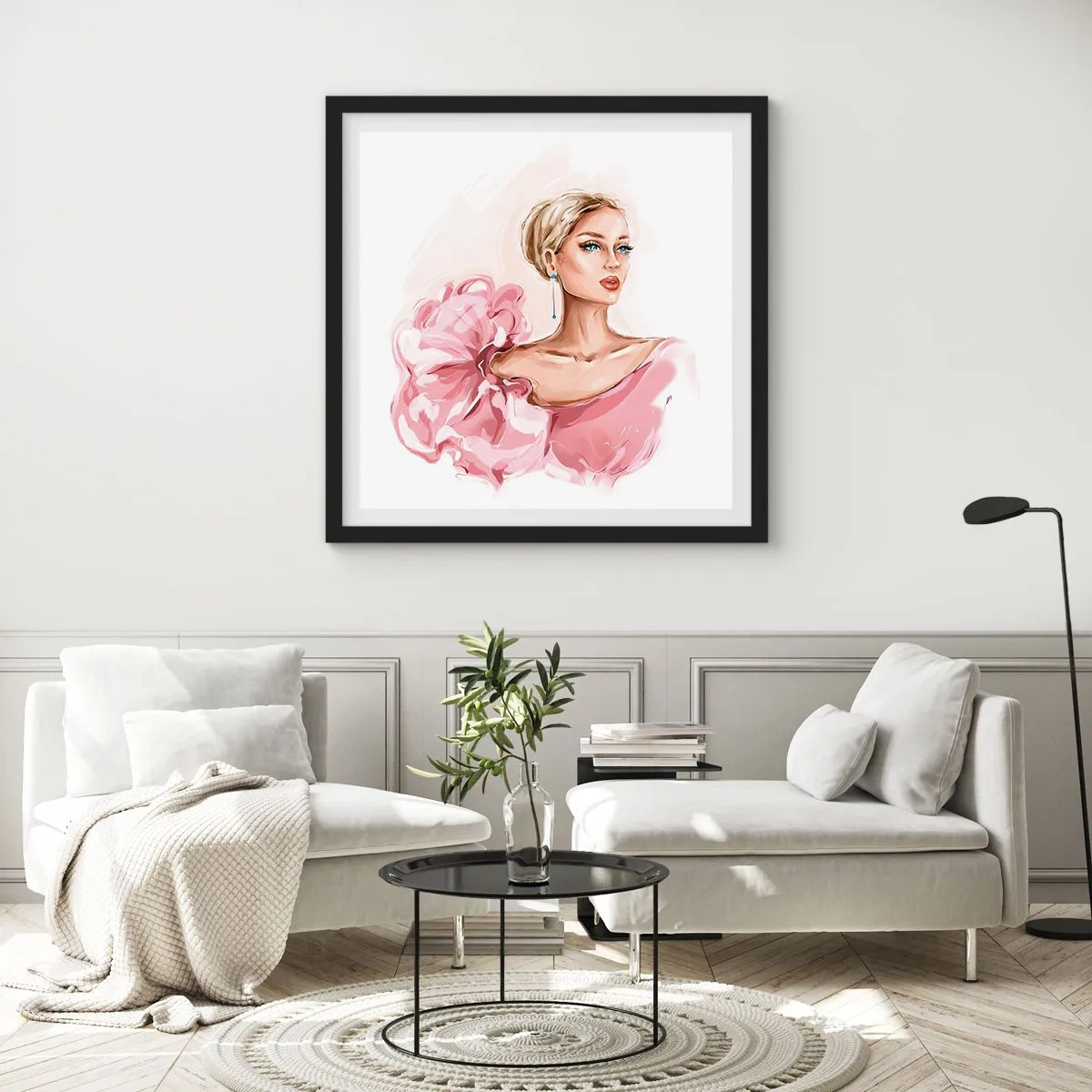 Plagát v čiernom ráme - Ako maľovaná… - 40x40 cm