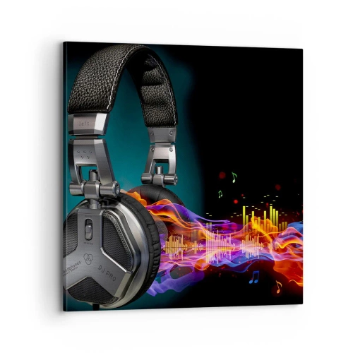 Obraz na plátne - V ohni hudby - 70x70 cm
