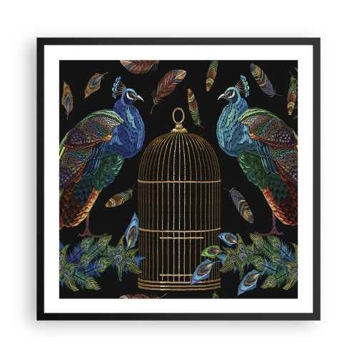 Plagát v čiernom ráme - V kráľovskom rúchu - 60x60 cm