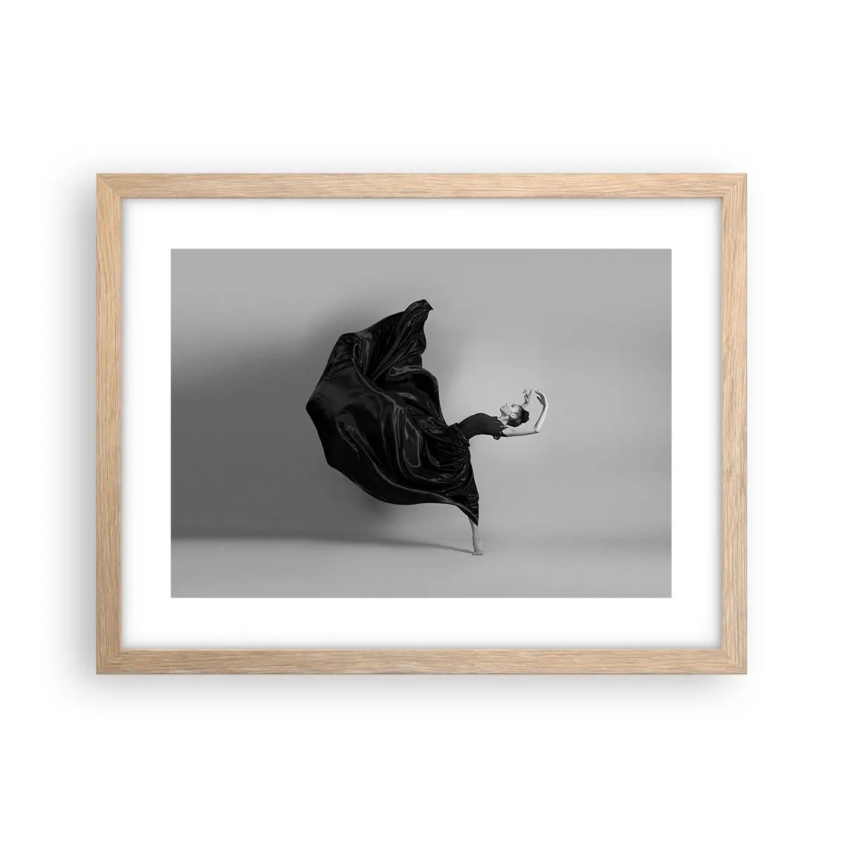 Plagát v ráme zo svetlého duba - Okrídlený hudbou - 40x30 cm