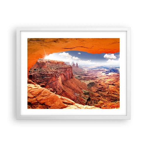 Plagát v bielom ráme - Vytesané samotnou prírodou - 50x40 cm