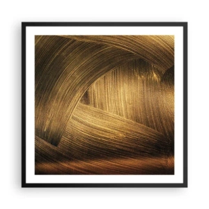 Plagát v čiernom ráme - V zlatom labyrinte - 60x60 cm