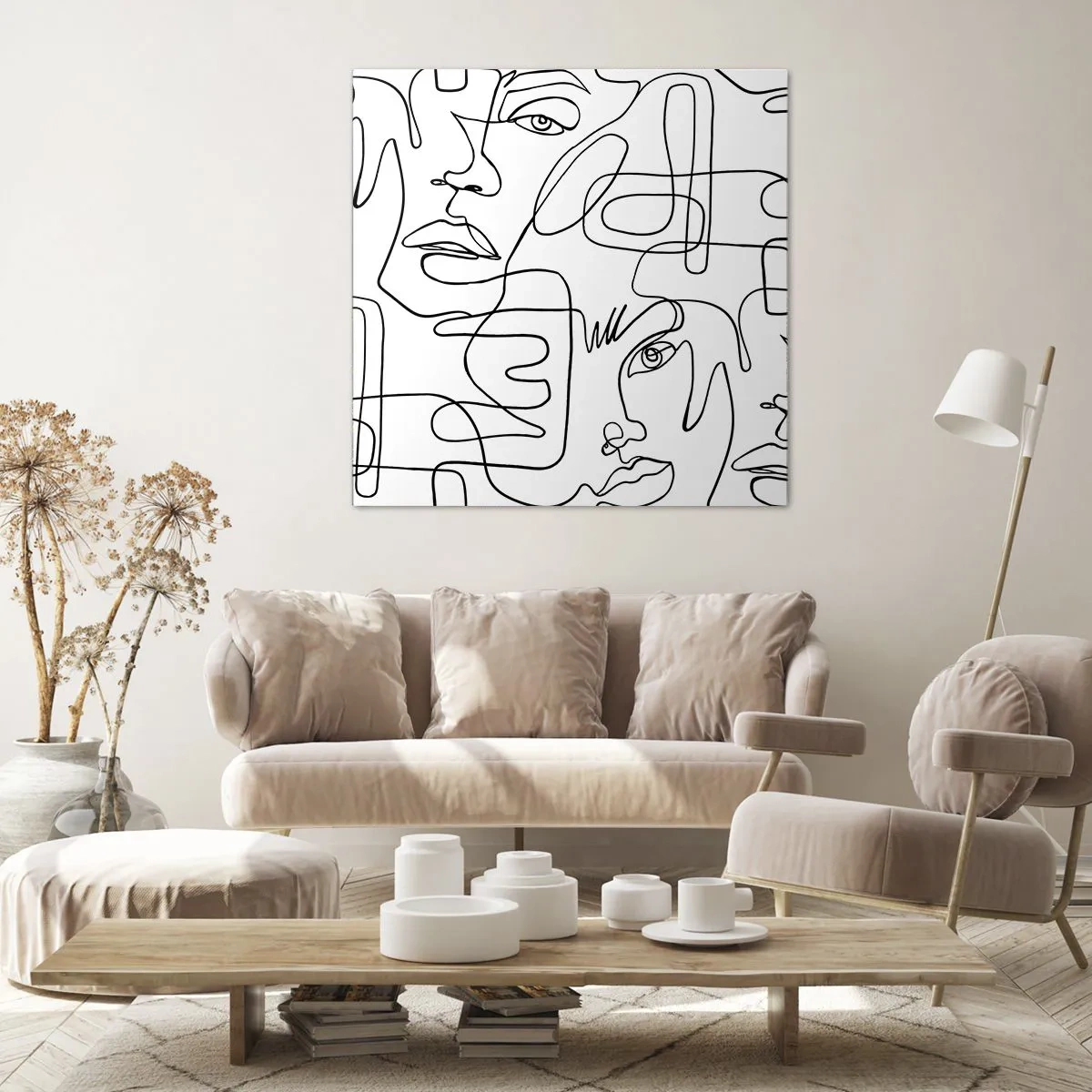 Obraz na plátne - V spletených emóciách - 70x70 cm