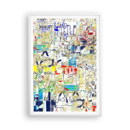 Plagát v bielom ráme - Proste poteší oči - 70x100 cm