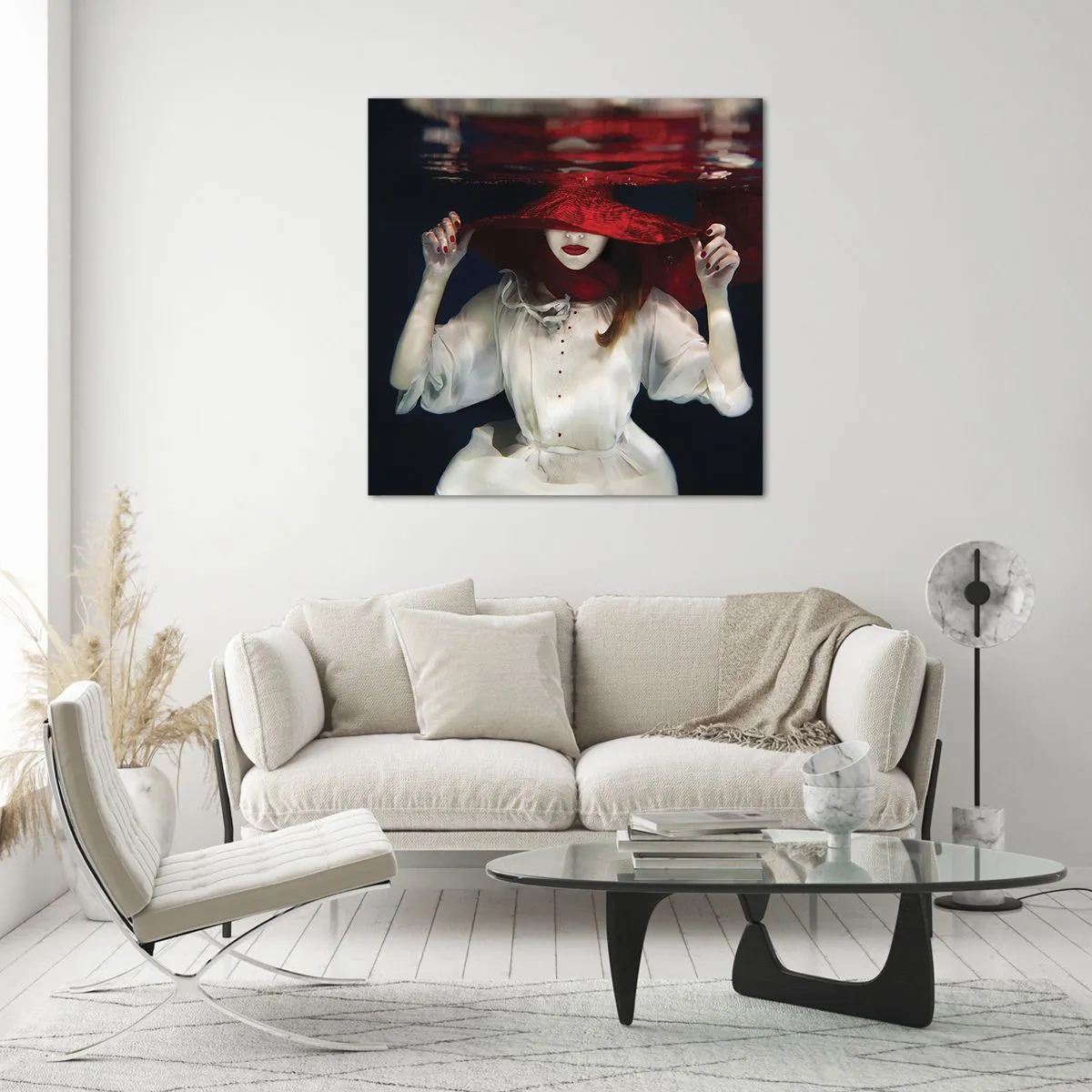 Obraz na skle - Divoženka - 70x70 cm