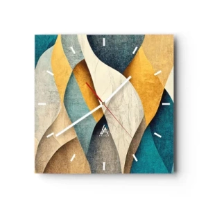 Nástenné hodiny - Rytmus a vlnenie - 30x30 cm