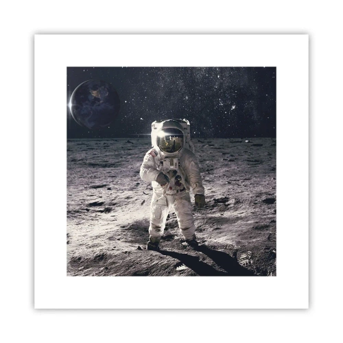 Plagát - Pozdrav z Mesiaca - 30x30 cm