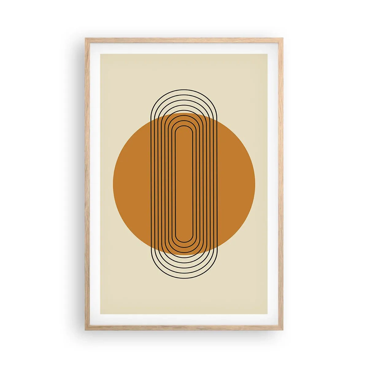 Plagát v ráme zo svetlého duba - Dokonalý plán - 61x91 cm