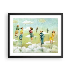 Plagát v čiernom ráme - Za svojim snom - 50x40 cm