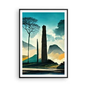 Plagát v čiernom ráme - Vyššie a vyššie - 70x100 cm
