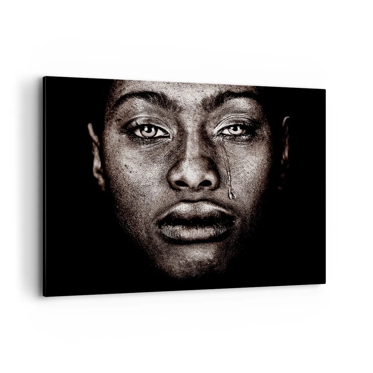 Obraz na plátne - Jedna slza - 100x70 cm