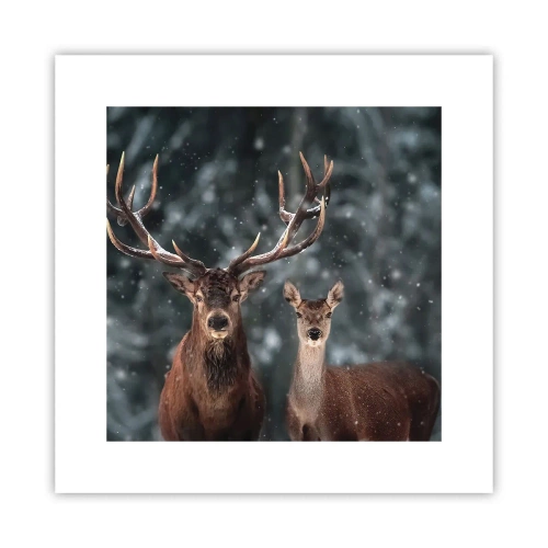 Plagát - Pán lesa so svojou ženou - 30x30 cm